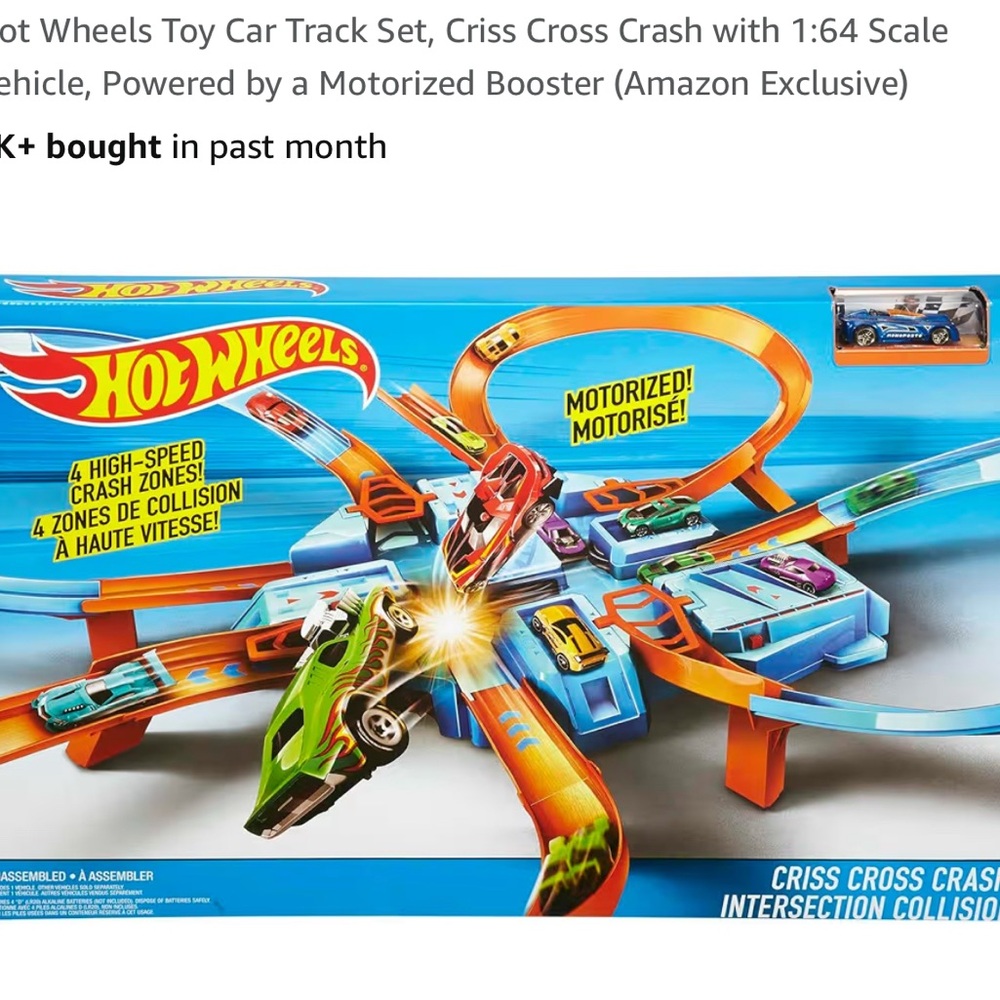 Criss Cross Crash Track Set - Multicolor